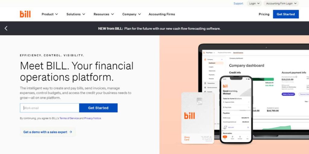 Bill - Best Invoice Processing Automation Software