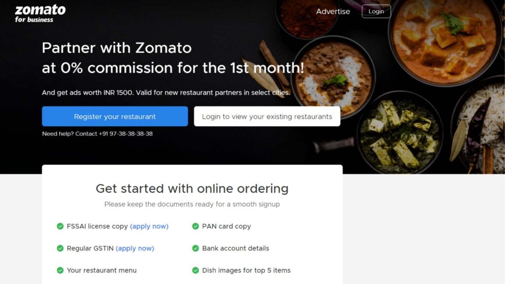 How to start a business with Zomato from home