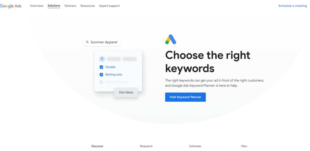 Keyword Research Tools - Keyword Planner