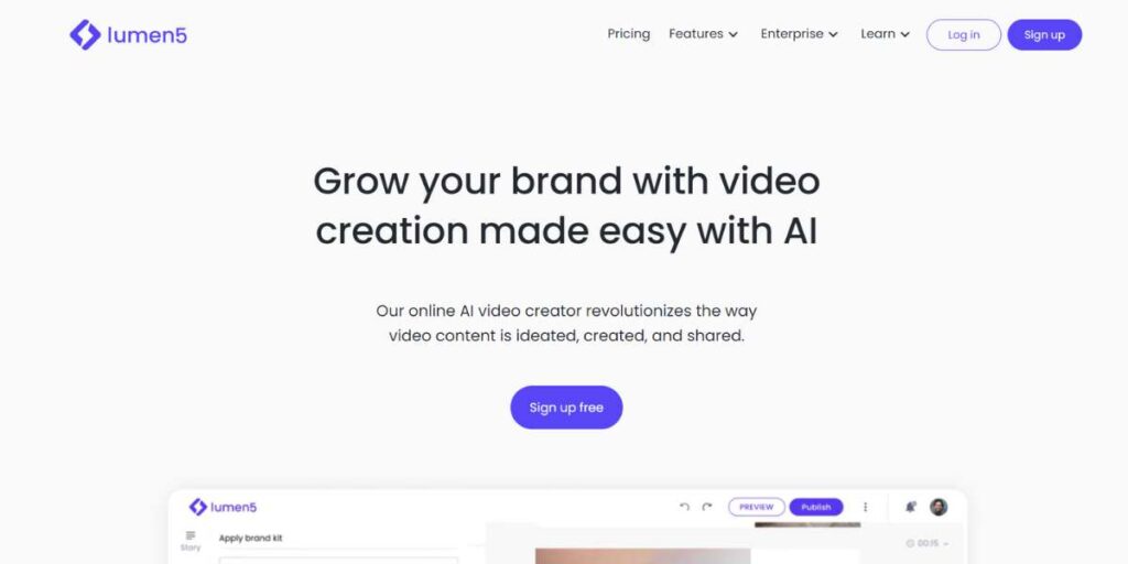 Lumen5 - Best AI Video Editing Software