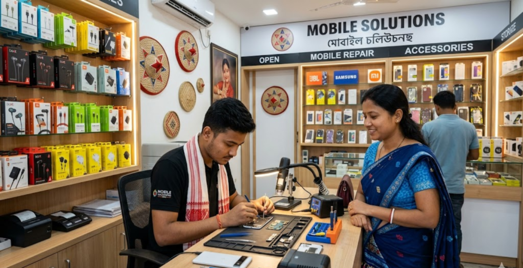Business Idea in Assam - Mobile Repair & Ac‌cessories Busi‍ness