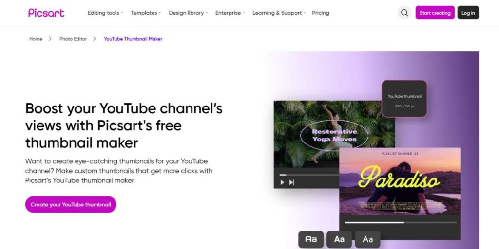 Picsart - Best AI Thumbnail Makers
