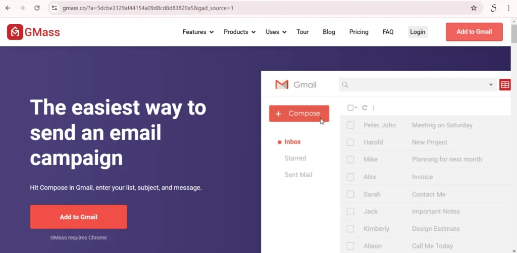 Email Outreach Tools
- GMass