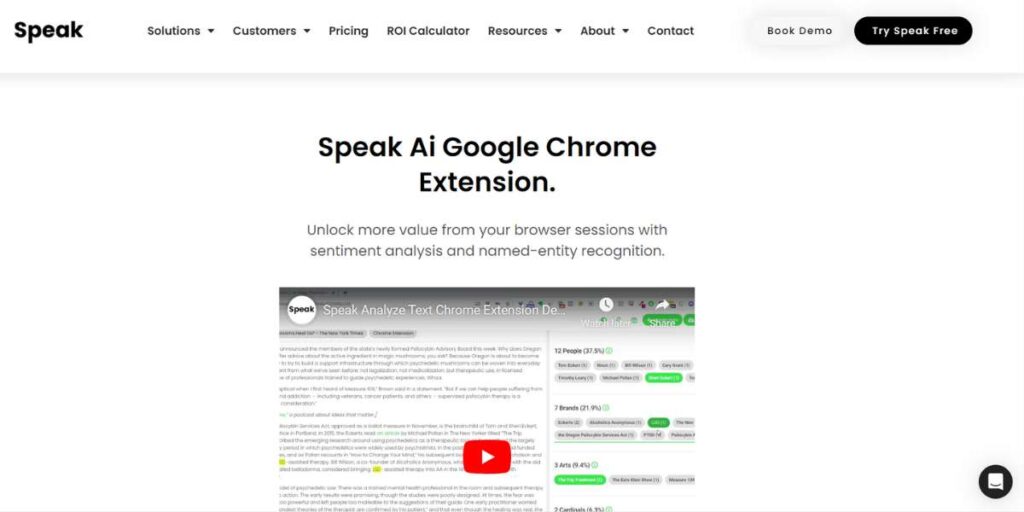 Speak - AI Chrome Extensions