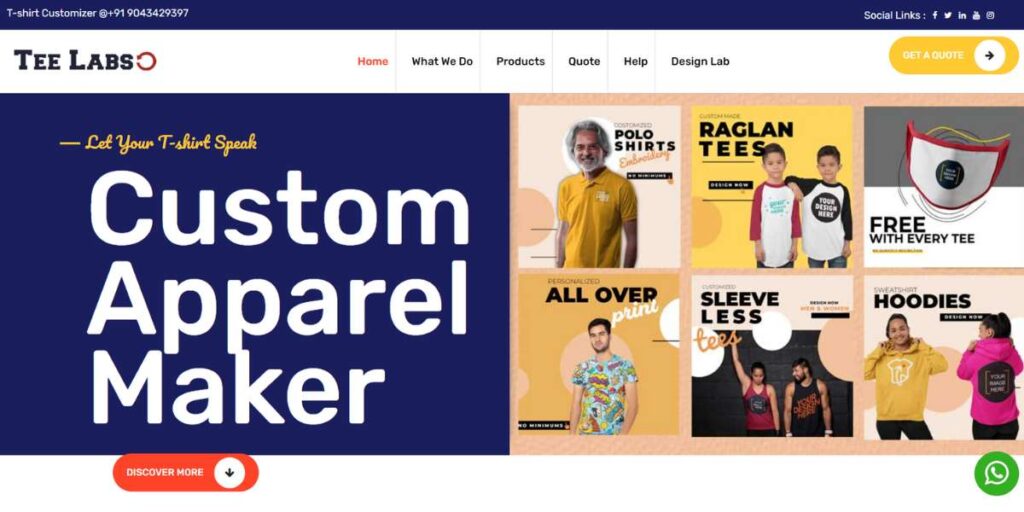 TeeLabs - One of the Print on demand companies in india