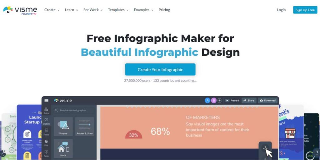 Visme - Best Infographic Tool