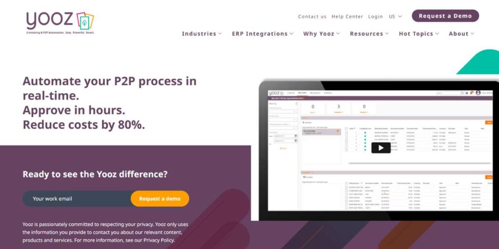 Yooz - Best Invoice Processing Automation Software
