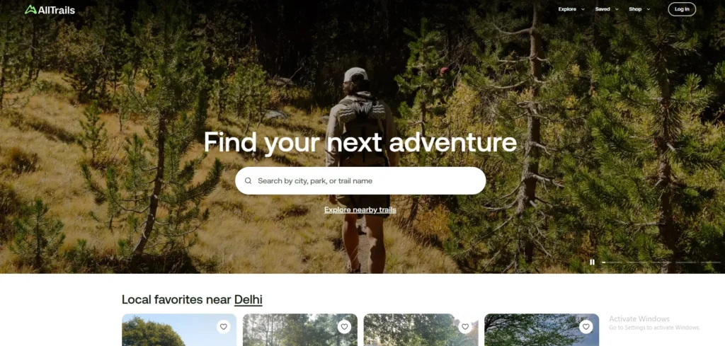 Google Maps Alternatives-AllTrails