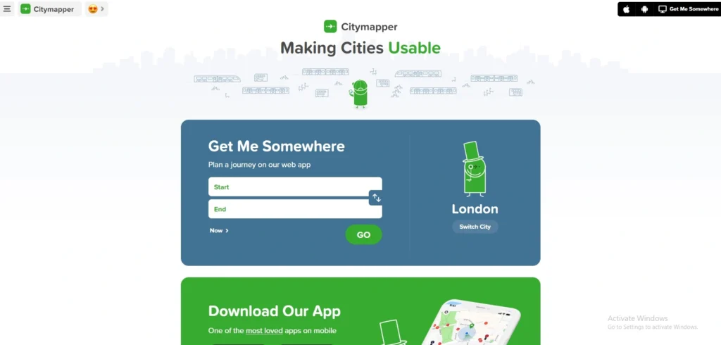 Google Maps Alternatives-Citymapper