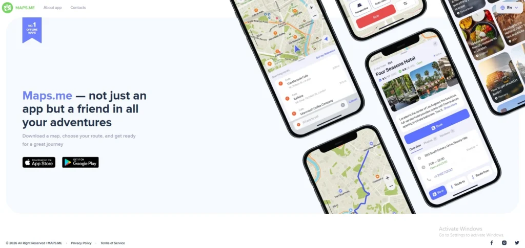 Google Maps Alternatives-Maps.me 