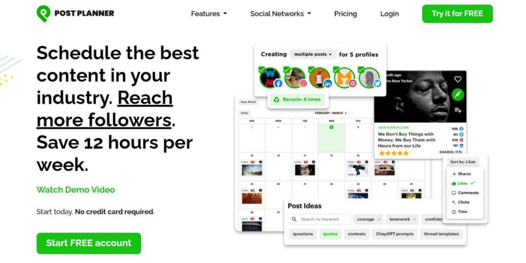 Post Planner - Best Social Media Marketing Tools