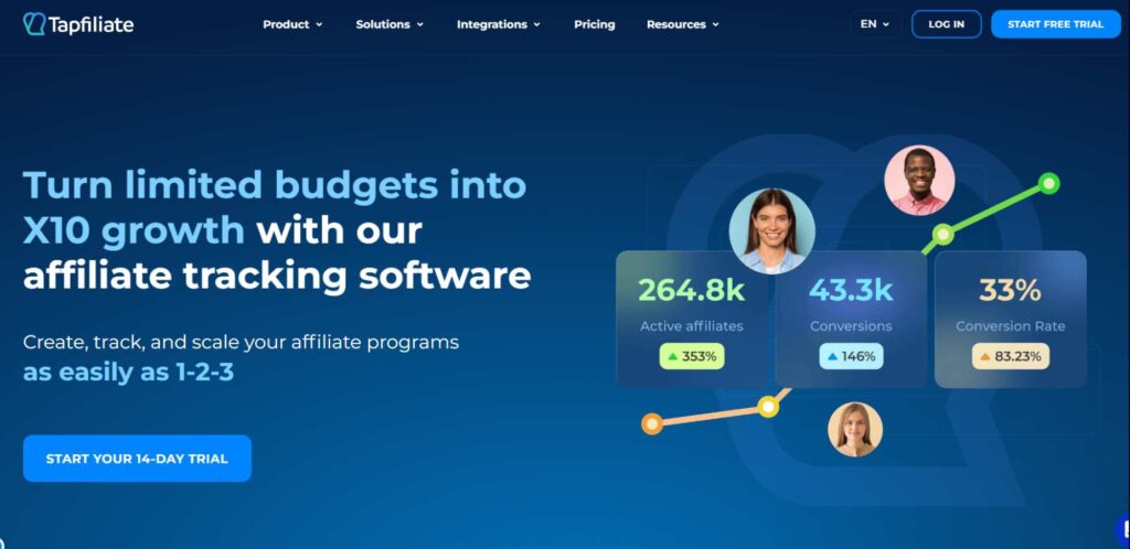 Affiliate marketing software - Tapfiliate