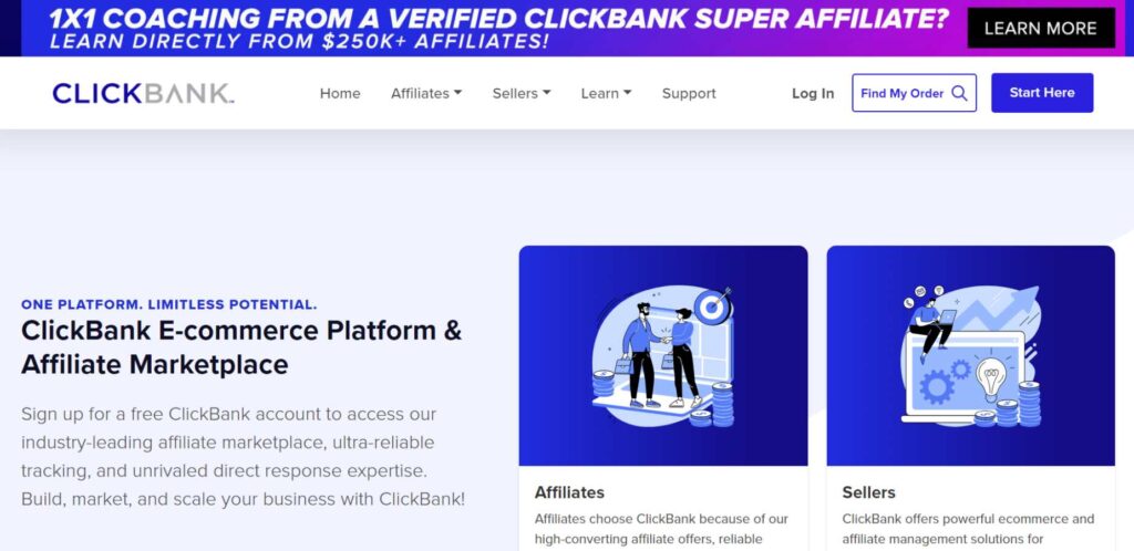 Affiliate marketing software - Click Bank