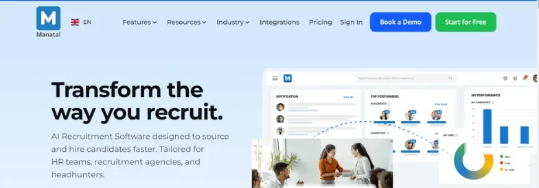 Best AI Recruiting Tools -Manatal