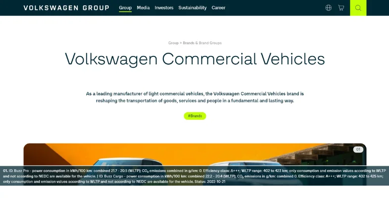 Companies Owned by Volkswagen - Volkswagen Commercial Vehicles