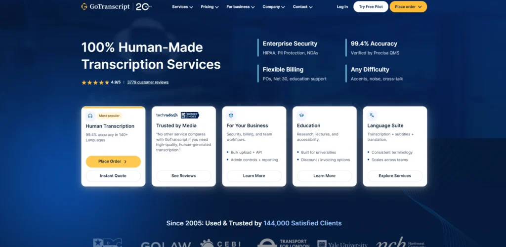 Business Voicemail Transcription Services-GoTra‍nscript