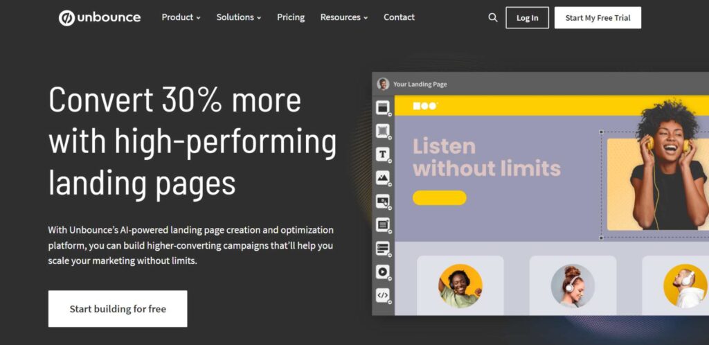 Landing Page Builders - Unbounce