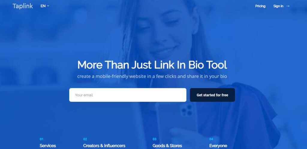 Landing Page Builders - Taplink