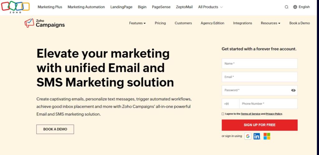 Mailchimp Alternatives - Zoho Campaigns