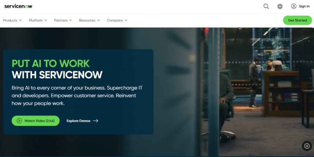 ServiceNow - Best Help Desk Software 