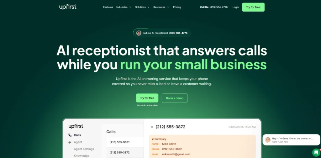 Business Voicemail Transcription Services-Up‌first