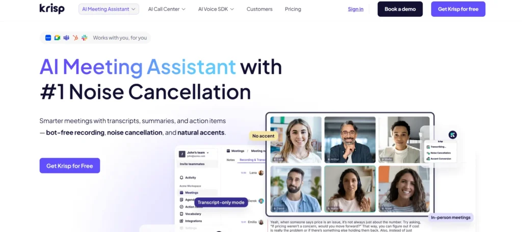 Video Confrencing Software - Krisp.ai