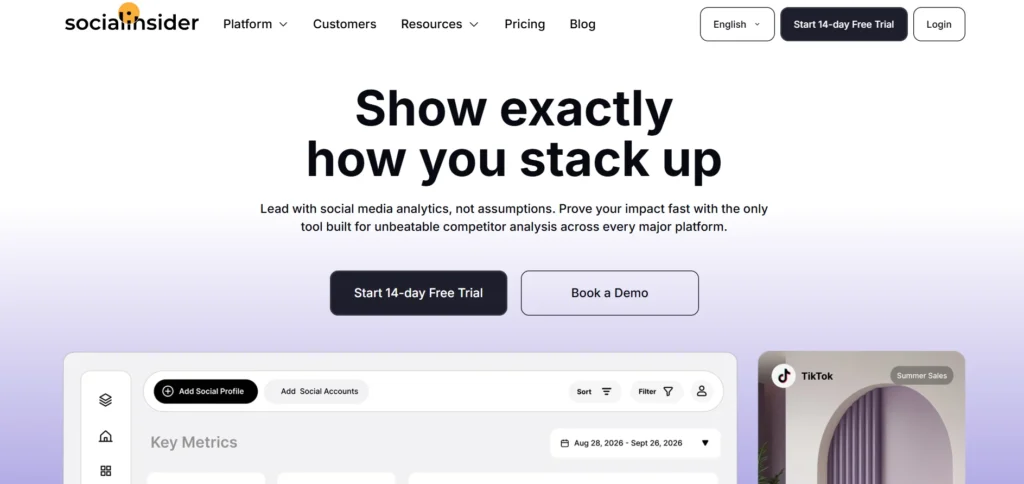 Competitor Analysis Tool - Socialinsider