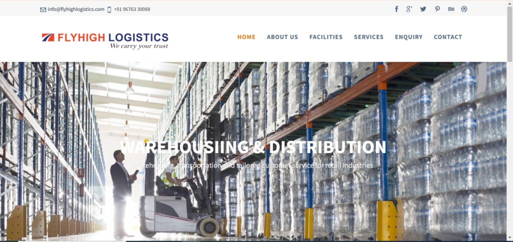 Top 10 Logistics Companies in Hyderabad—Fly High logistics