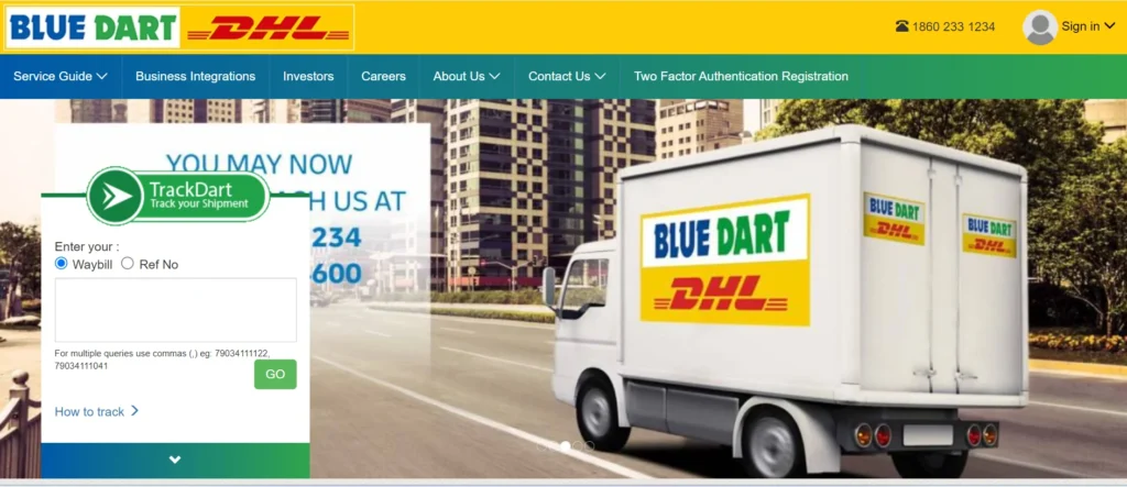 Logistics company in India-Blue Dart