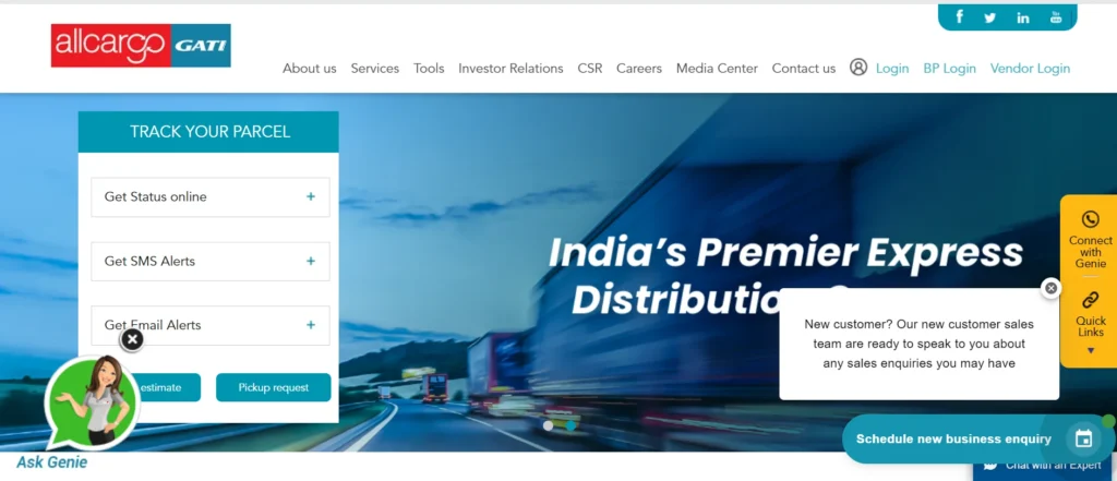 Logistics company in India -Gati Limited