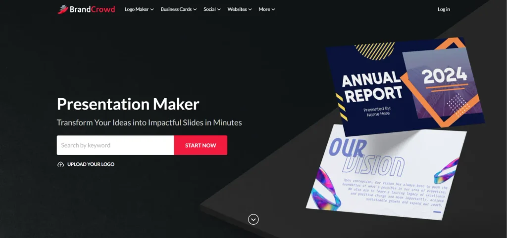 BrandCrowd - AI Tool for Presentations