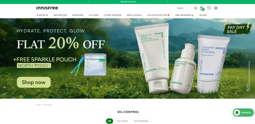 Korean companies in India-Innisfree