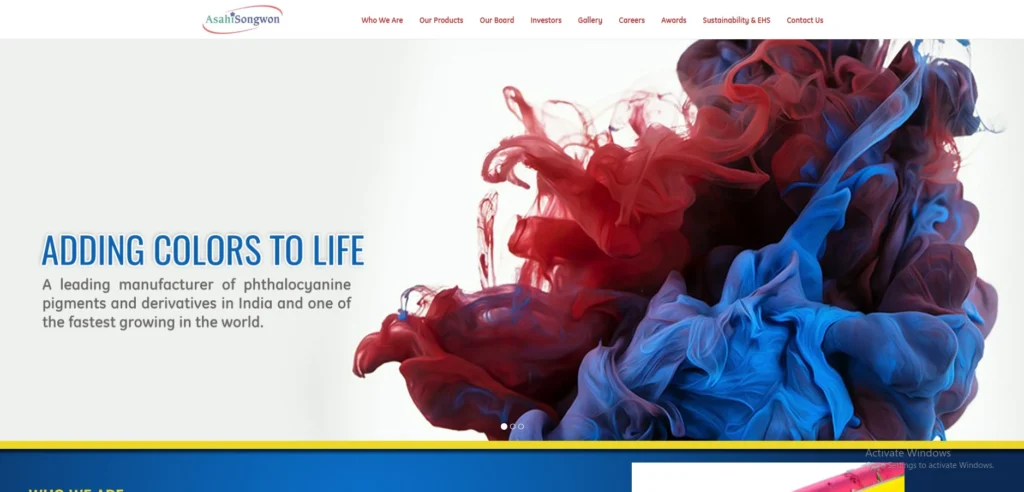 Manufacturing Companies in Ahmedabad-Asahi Songwon Colors