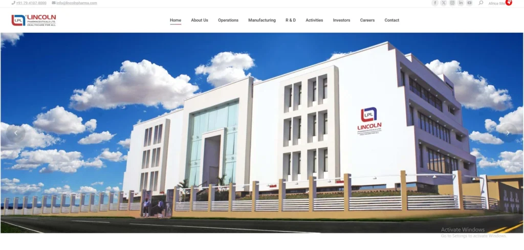 Manufacturing Companies in Ahmedabad-Lincoln Pharmaceuticals 