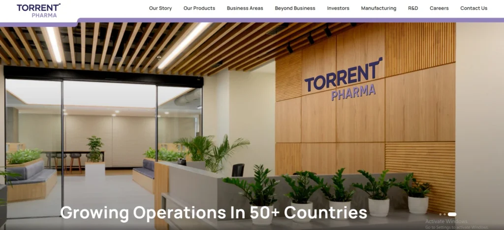 Manufacturing Companies in Ahmedabad-Torrent Pharmaceuticals