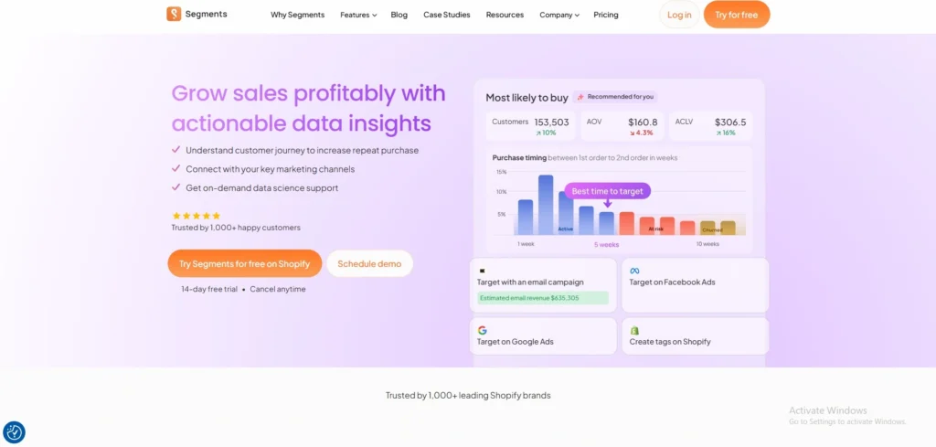 Ecommerce Analytics Tool-Segments by Tresl