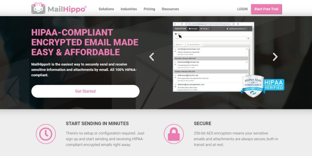 HIPAA-Compliant Email Providers - MailHippo