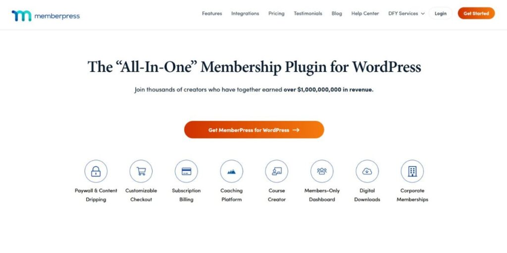 WordPress Ecommerce Plugins-MemberPress