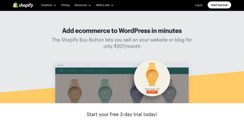 WordPress Ecommerce Plugins-Shopify WordPress Integration