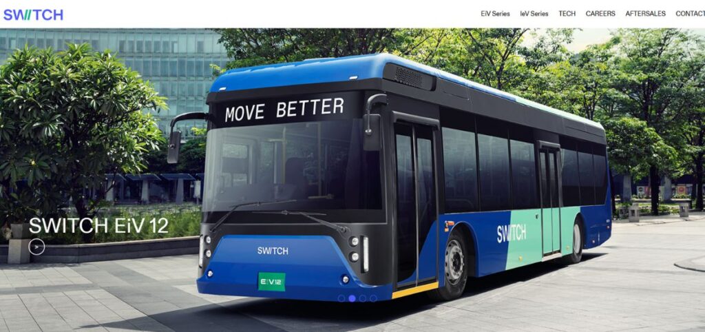 Switch Mobility - Top Electric Bus Manufacturers in India