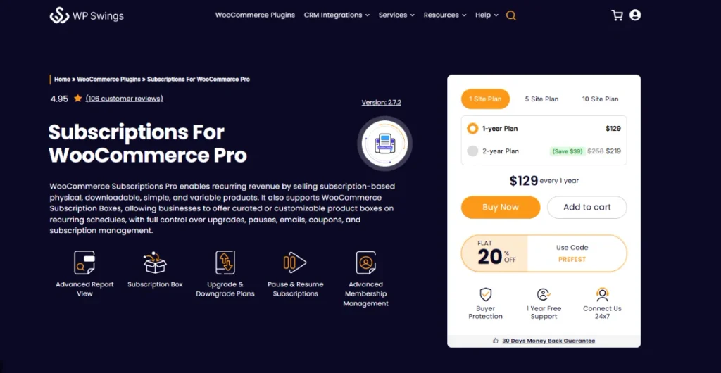 WP Swings - WordPress Ecommerce Plugin