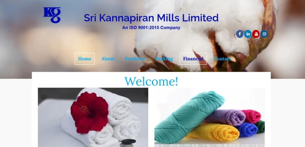 Textile Companies in Tamil Nadu - Sri Kannapiran Mills