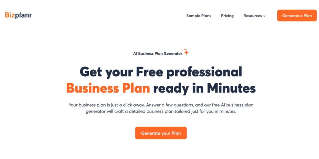 AI Business Plan Generators