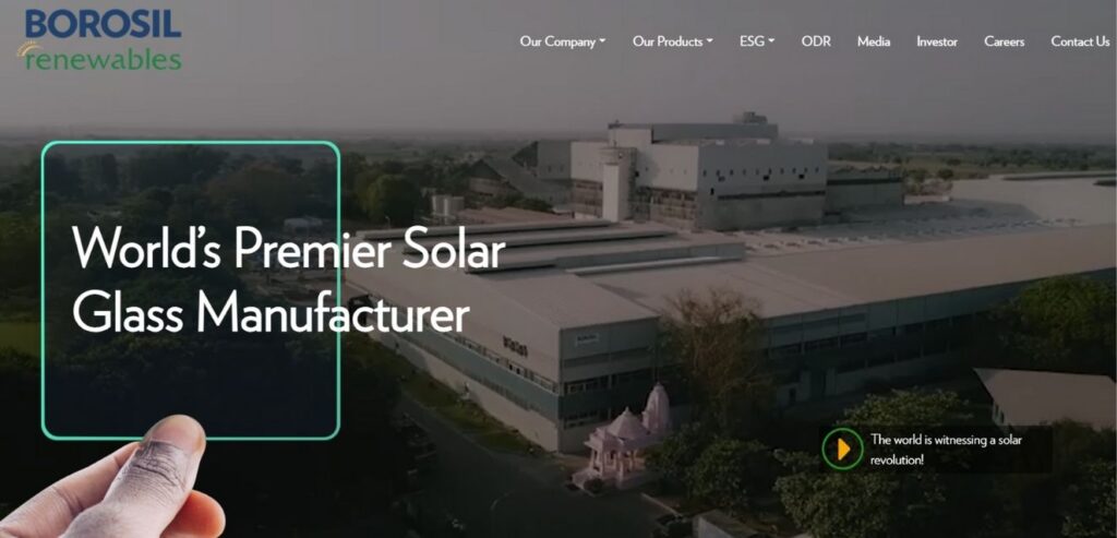 Borosil Renewables - Solar Glass Manufacturers in India