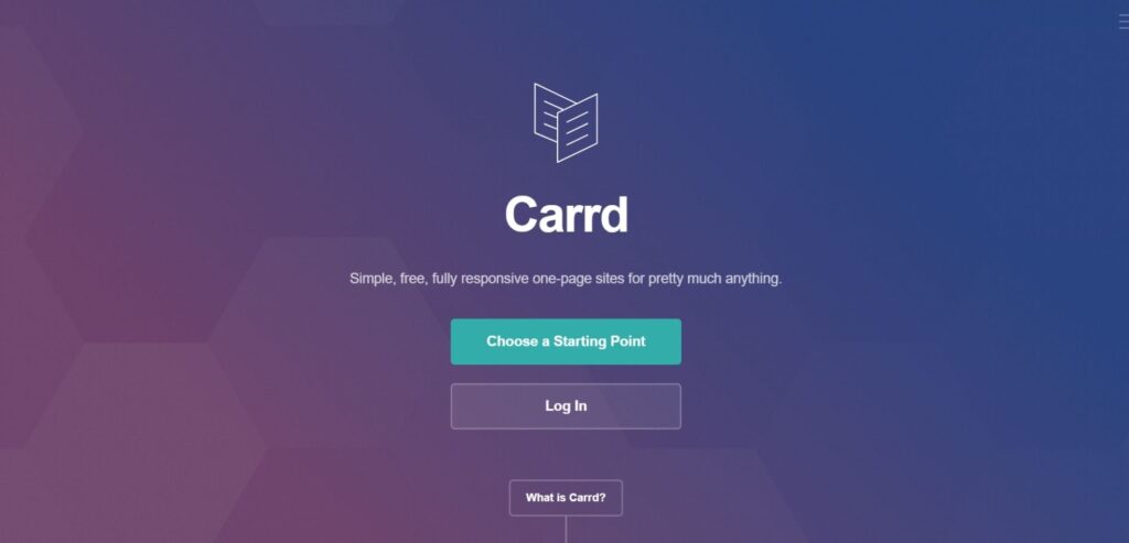 Carrd - Squarespace Alternatives