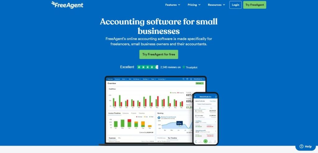 FreeAgent - SaaS Accounting Software