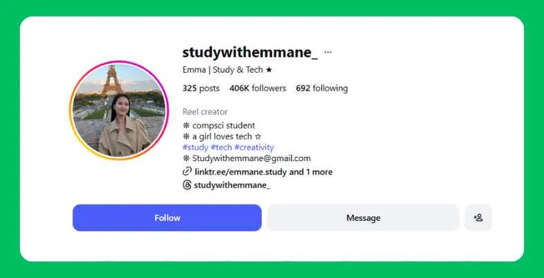 Instagram Bio for Students