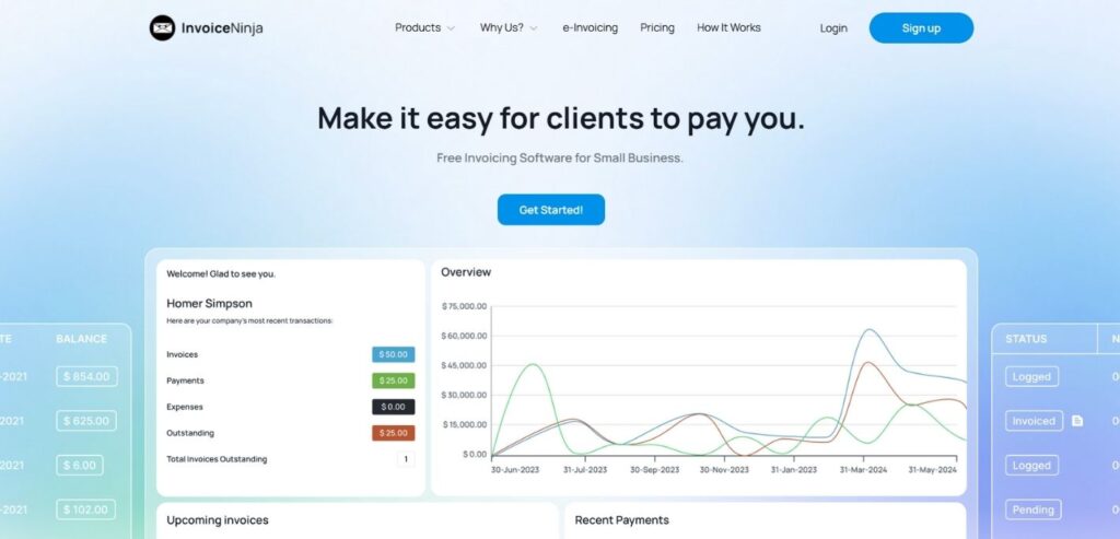 Invoice Ninja - SaaS Accounting Software