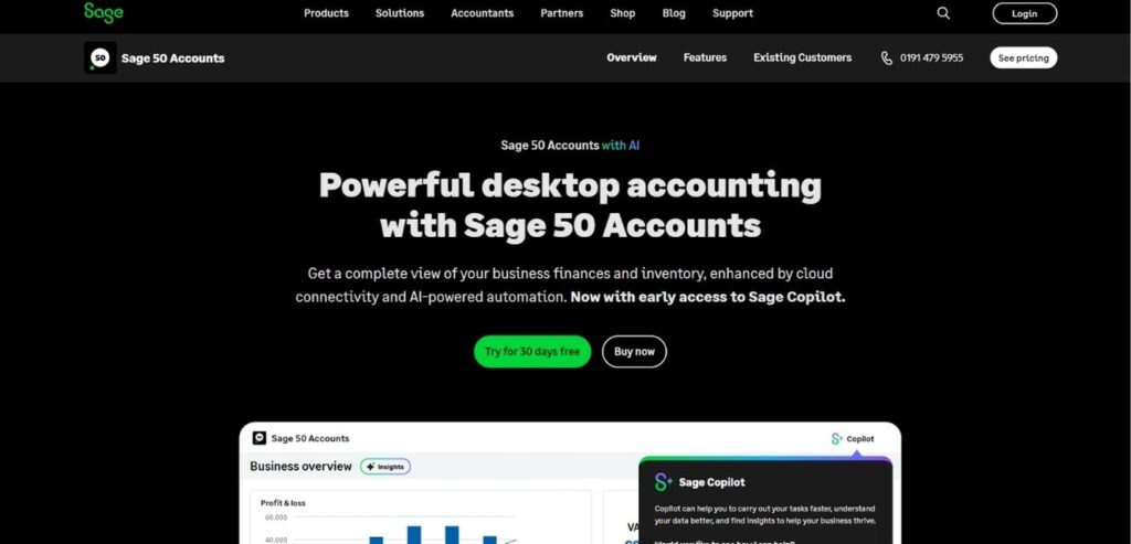 Sage 50cloud - Best Accounting Software in UAE