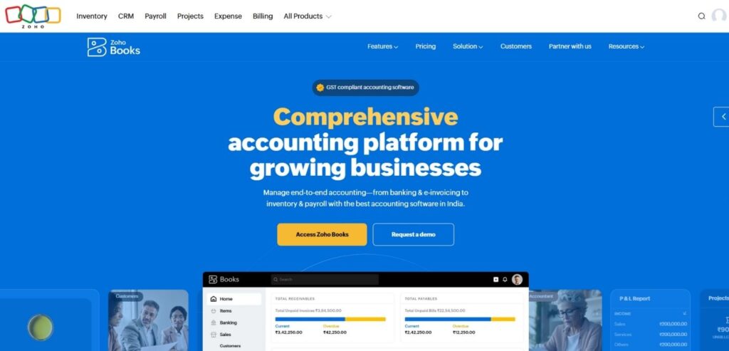 Zoho Books - SaaS Accounting Software